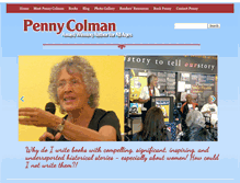 Tablet Screenshot of pennycolman.com